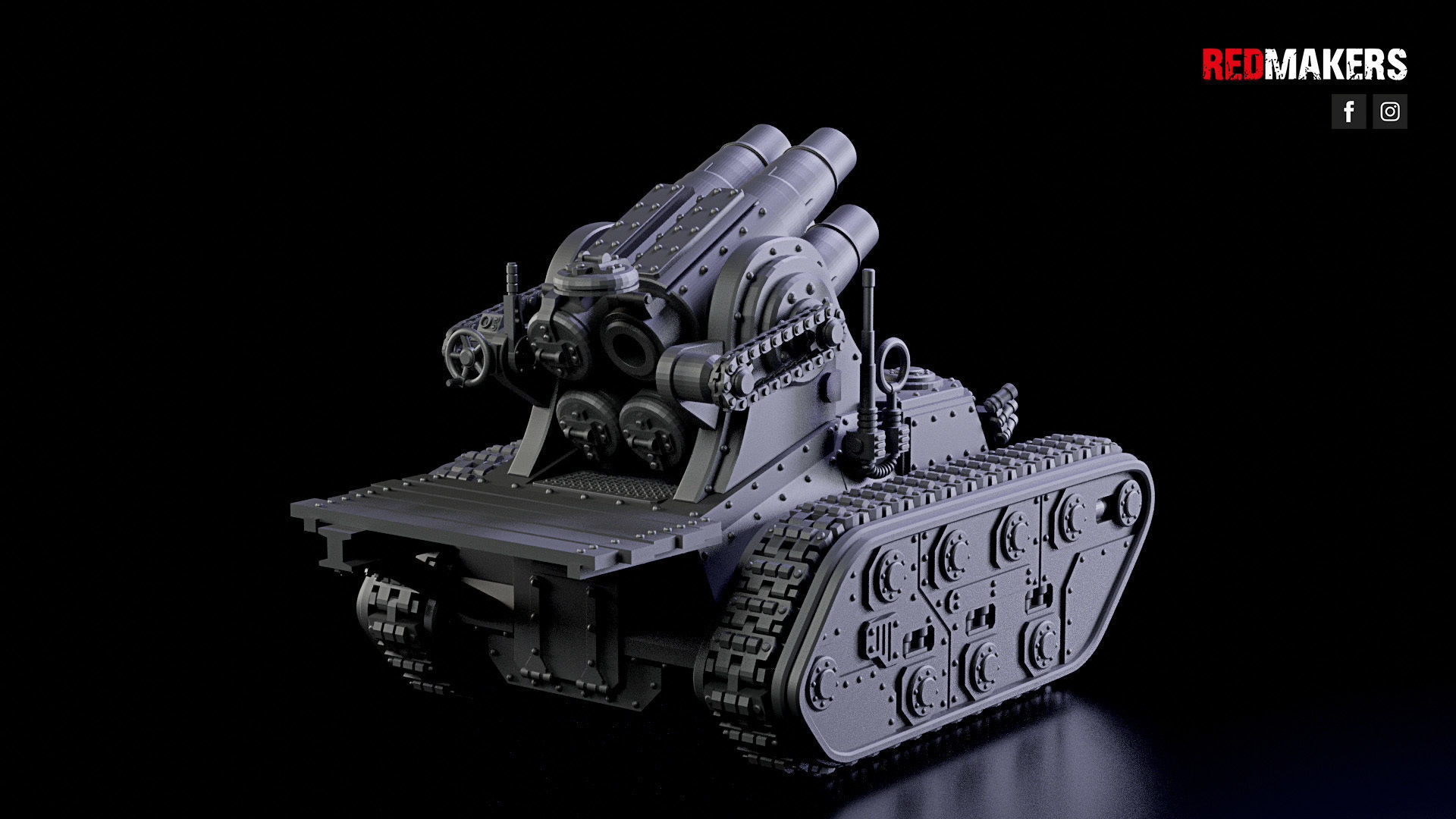 Self-propelled artillery - Imperial Force 3D print model_30