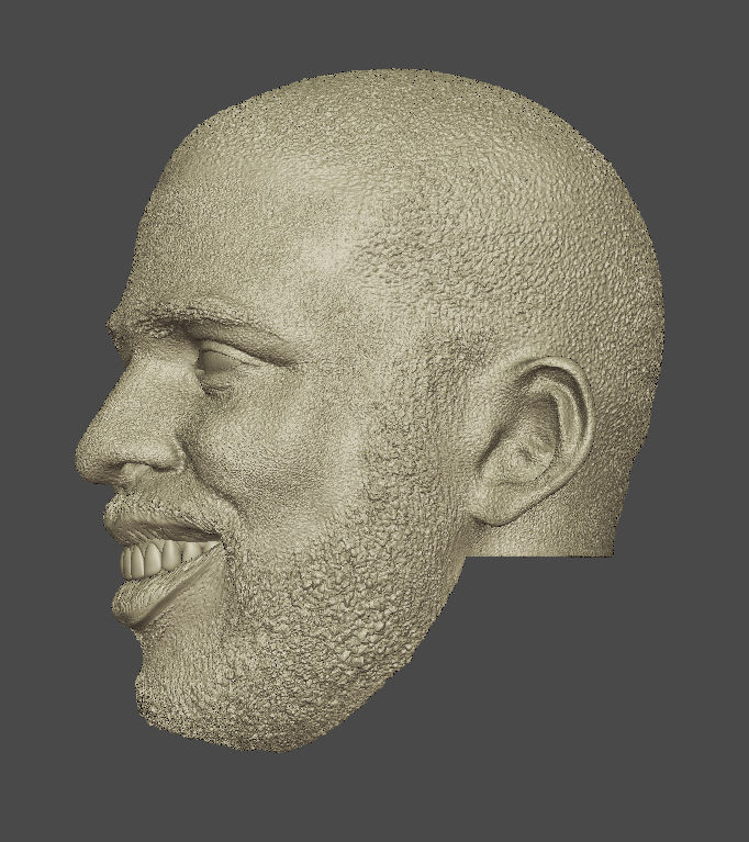 Smiling CP3 Head sculpt NBA Basketball 3D print model_4