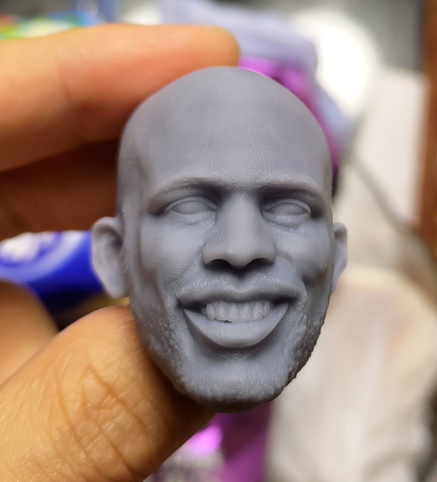 Smiling CP3 Head sculpt NBA Basketball 3D print model_6