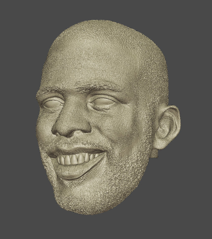 Smiling CP3 Head sculpt NBA Basketball 3D print model_3