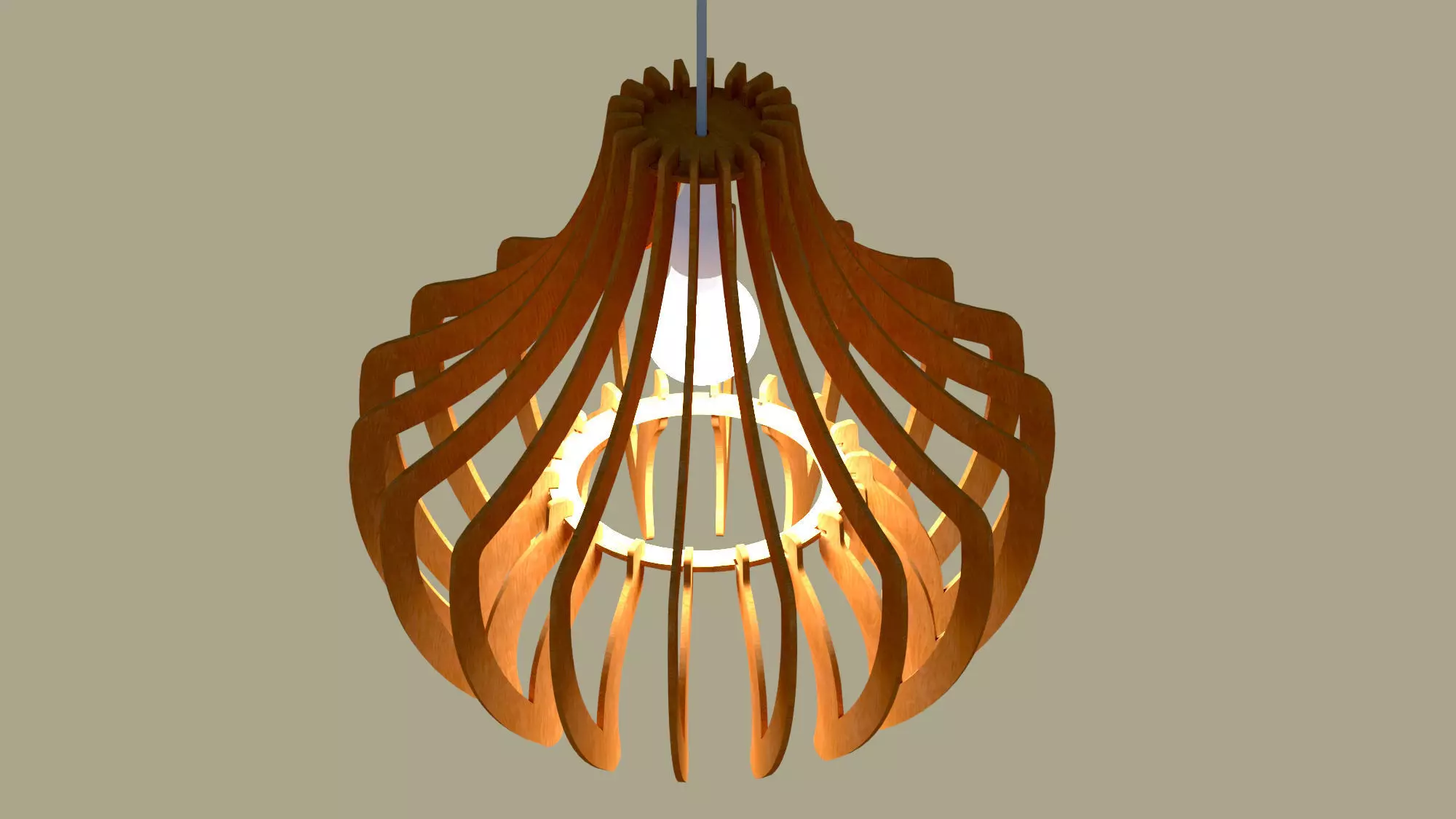 Chandelier lamp 3D model 3D model_0