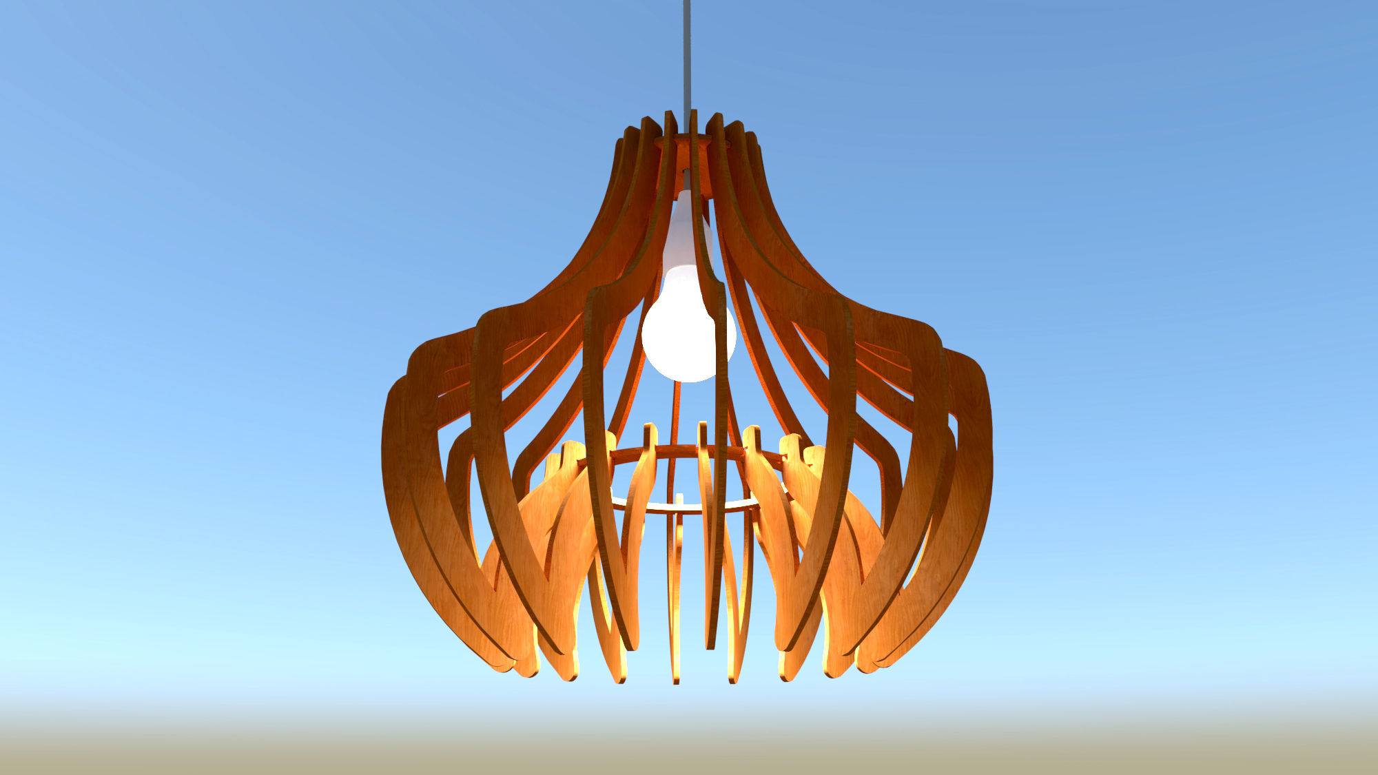 Chandelier lamp 3D model 3D model_1