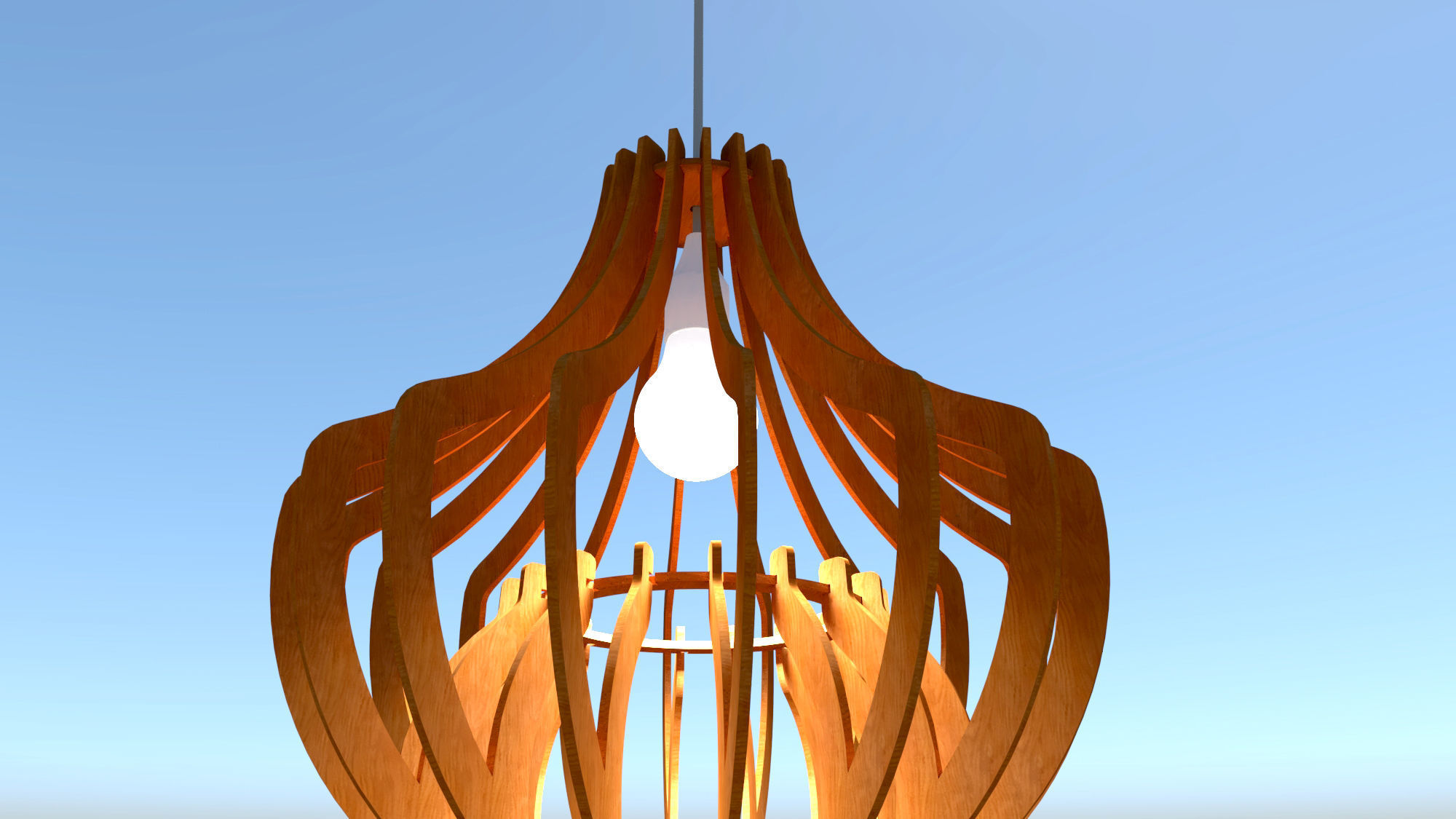 Chandelier lamp 3D model 3D model_3