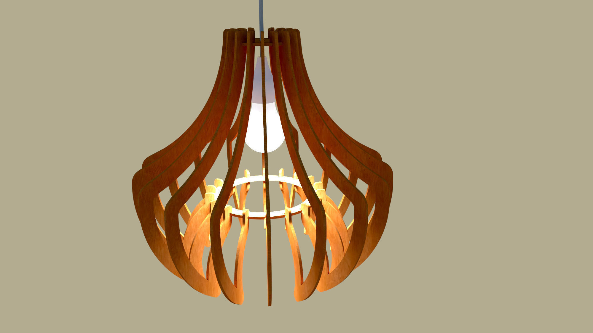 Chandelier lamp 3D model 3D model_2