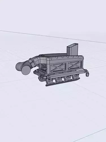 Intercooled Twin Turbo billet Intake Manifold Hemi BBC SBC Drag 3D print model
