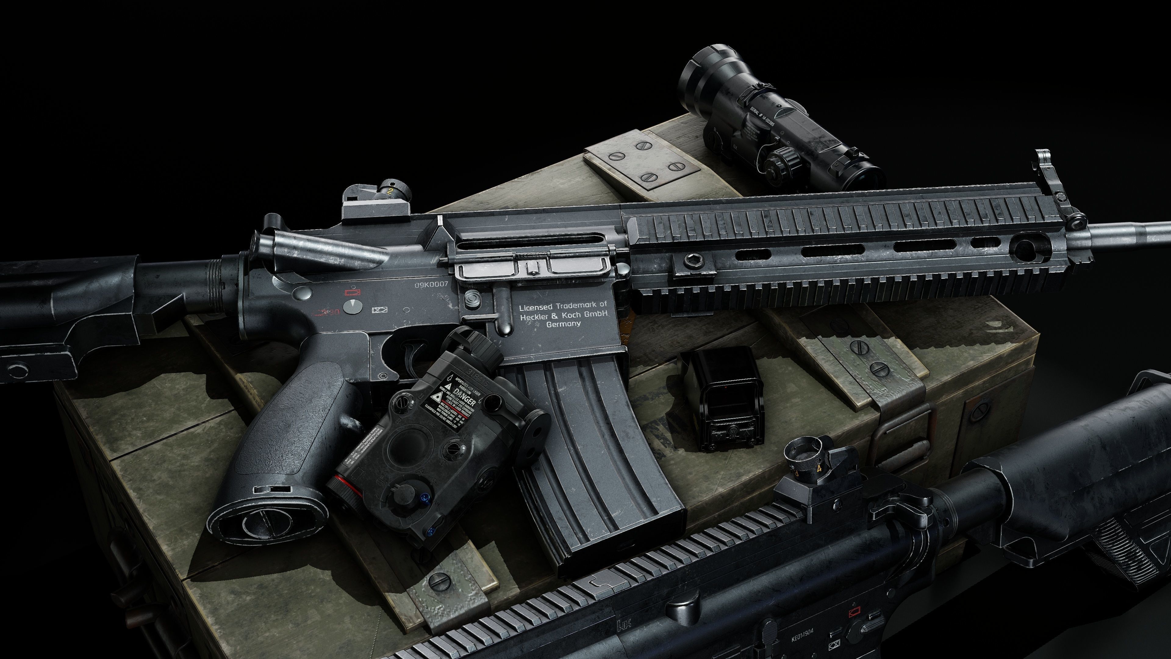 HK 416 RIFLE Low-poly 3D model_32