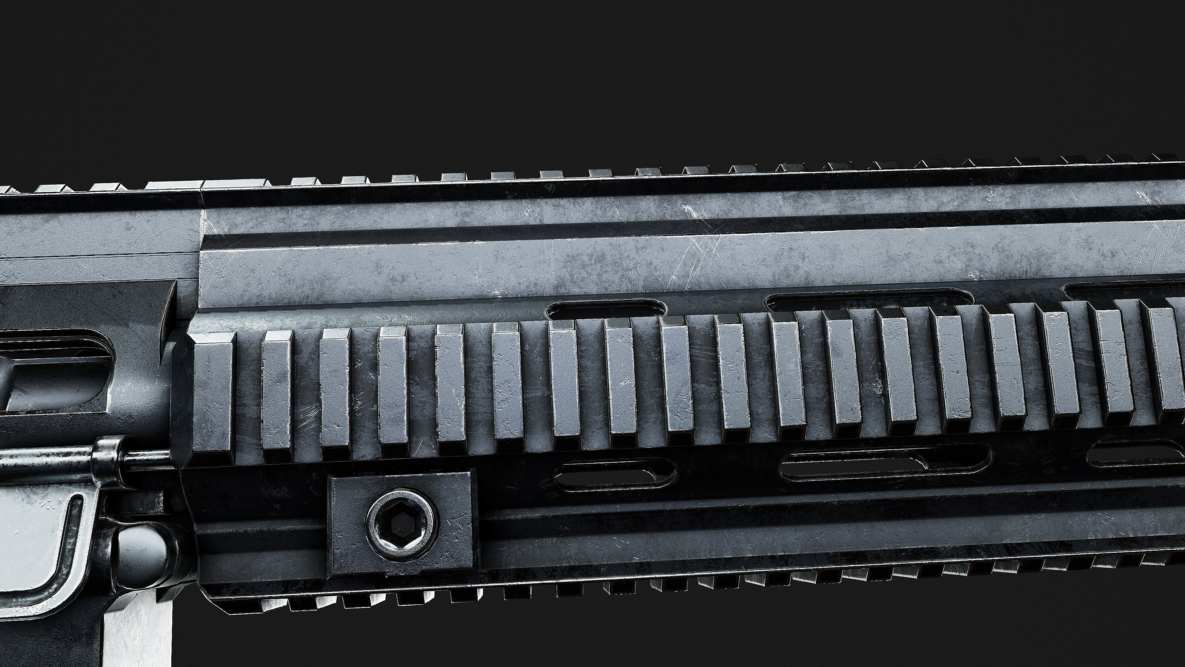 HK 416 RIFLE Low-poly 3D model_18