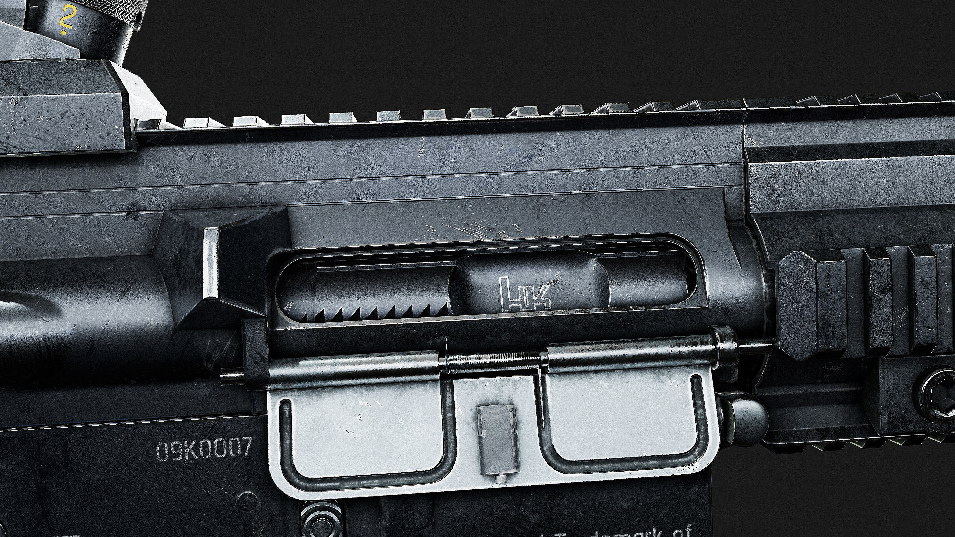 HK 416 RIFLE Low-poly 3D model_16