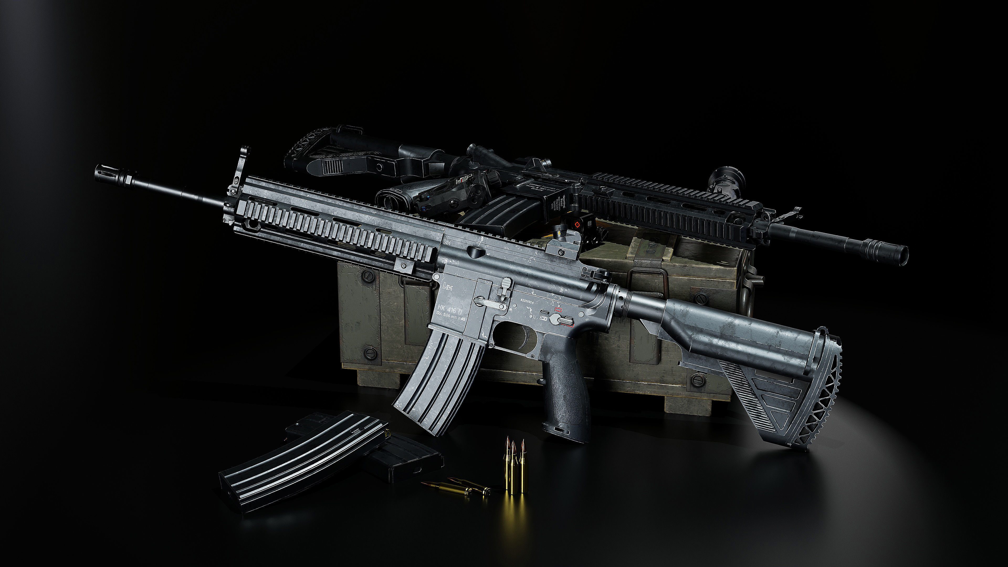 HK 416 RIFLE Low-poly 3D model_29