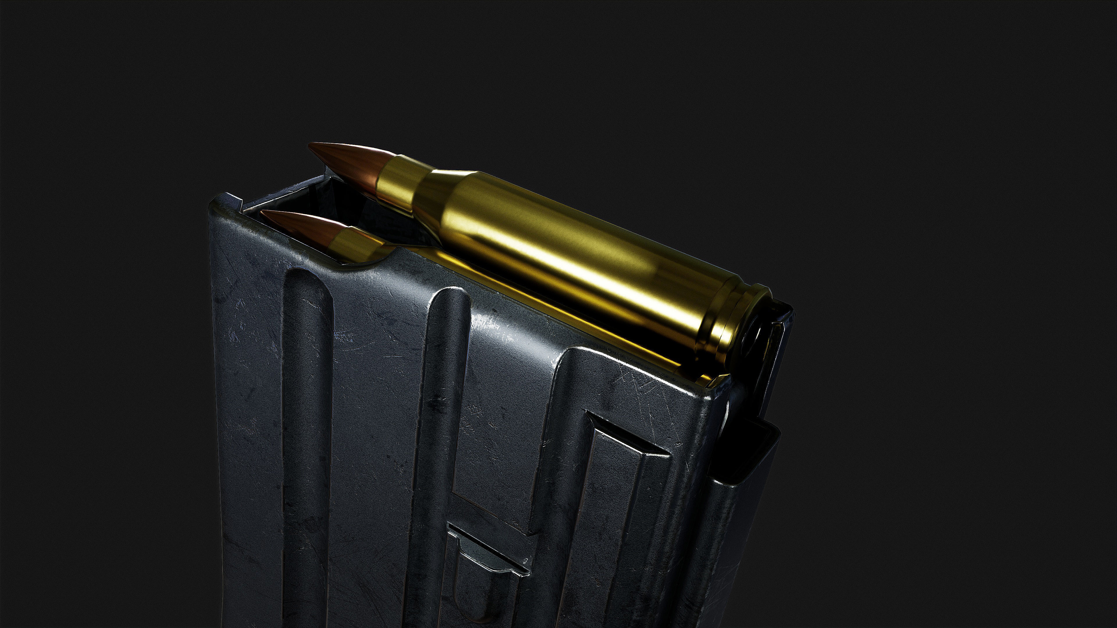 HK 416 RIFLE Low-poly 3D model_26