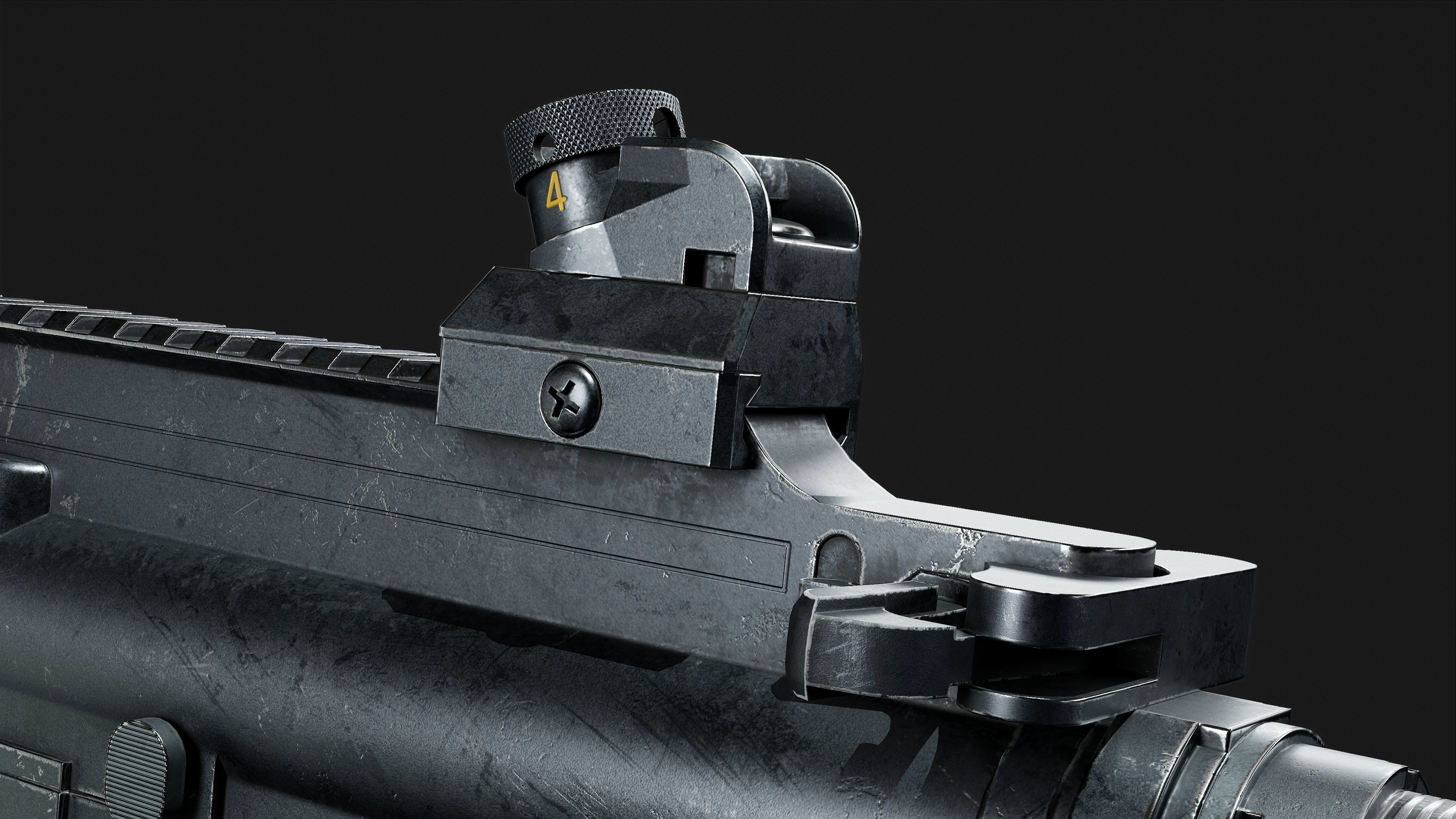 HK 416 RIFLE Low-poly 3D model_22