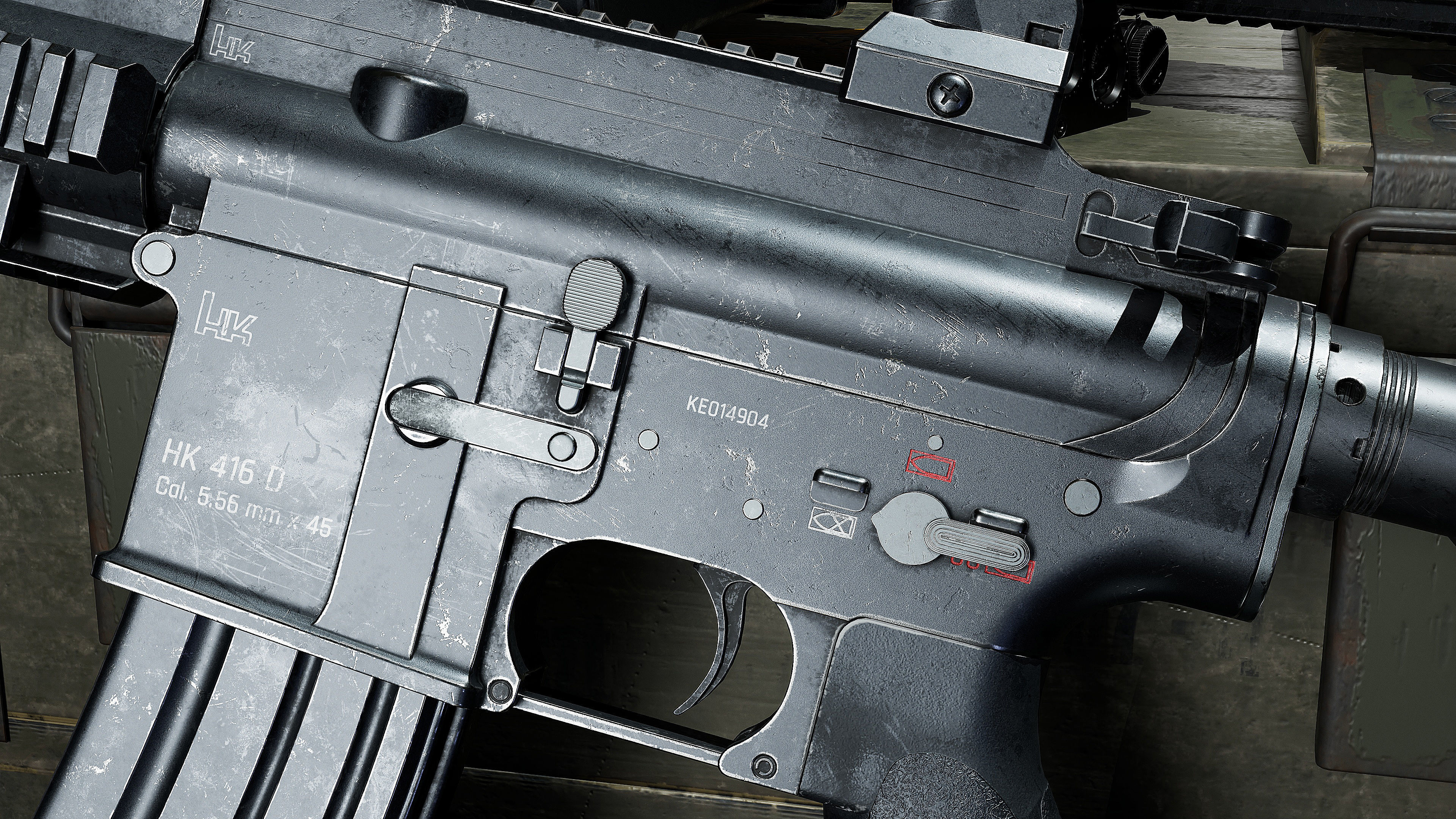 HK 416 RIFLE Low-poly 3D model_30
