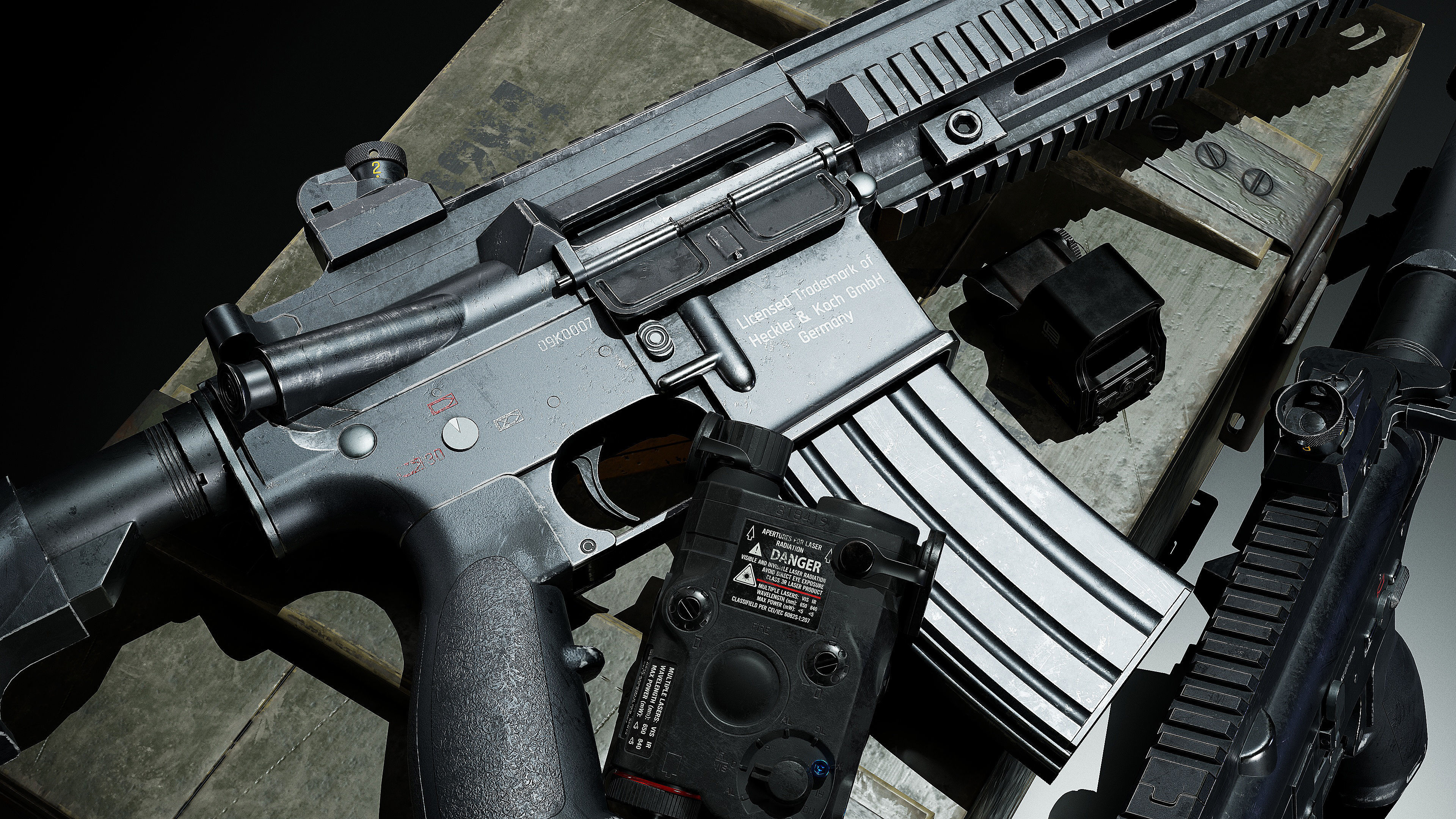 HK 416 RIFLE Low-poly 3D model_31