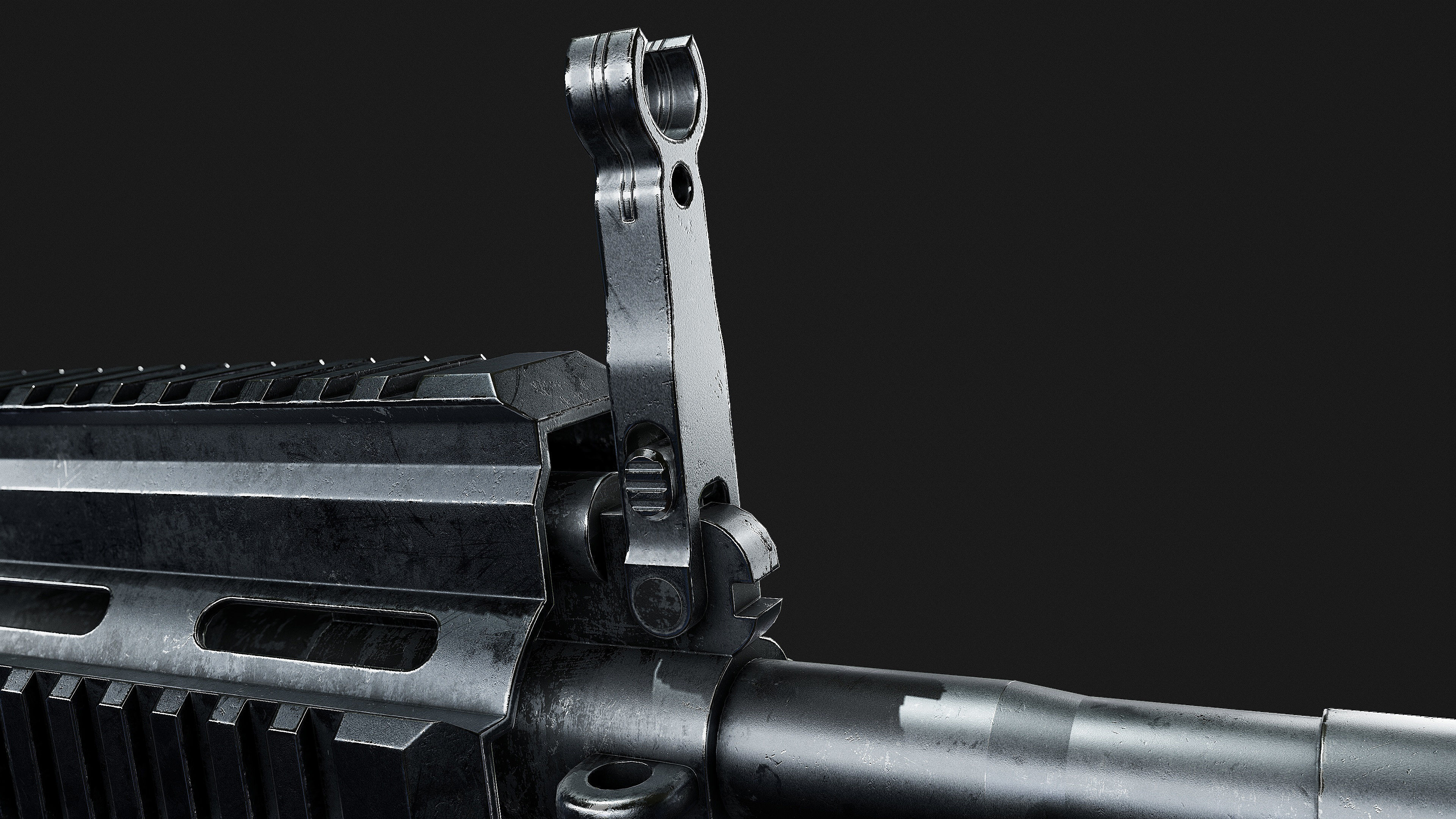 HK 416 RIFLE Low-poly 3D model_20