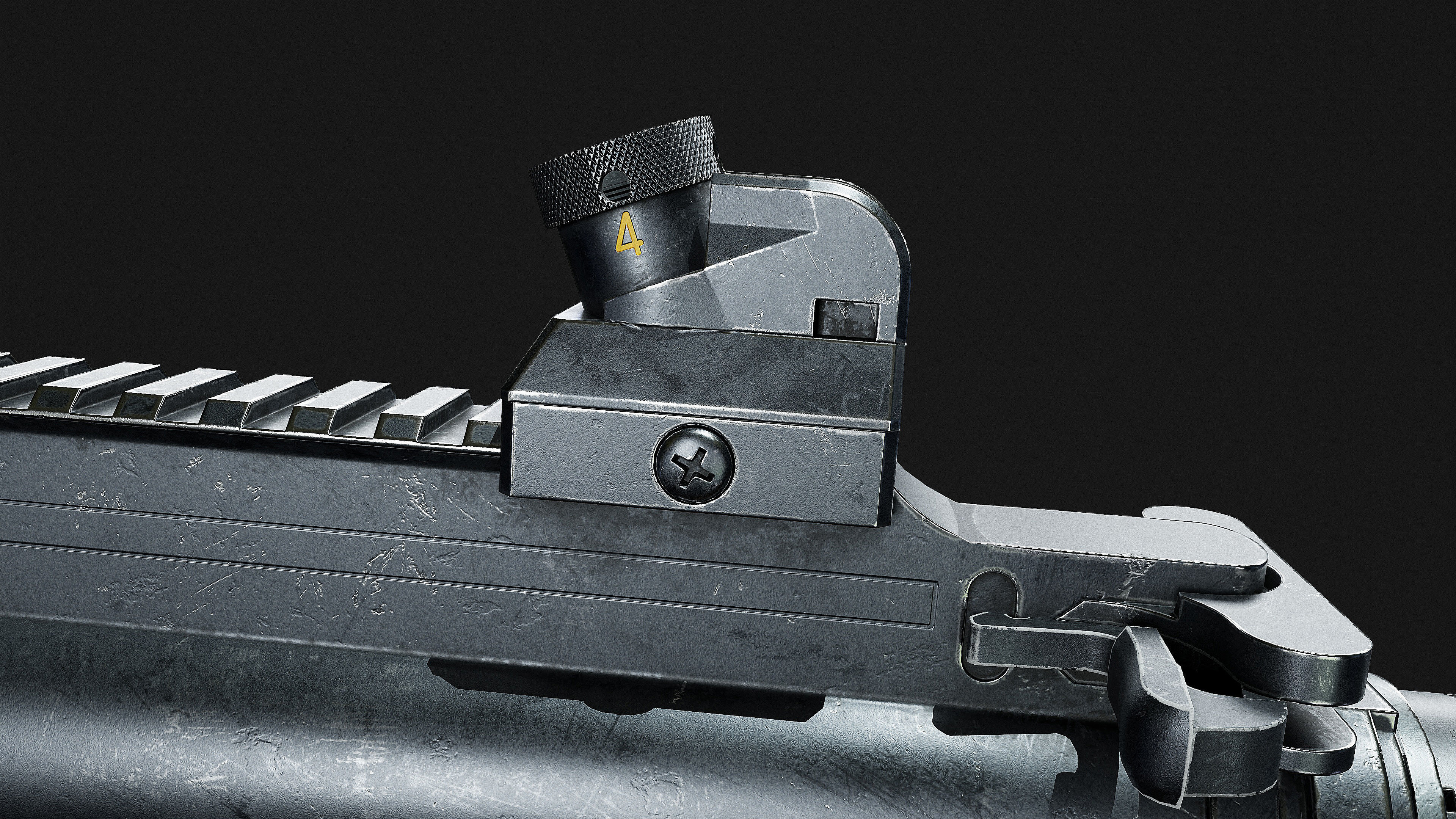 HK 416 RIFLE Low-poly 3D model_23