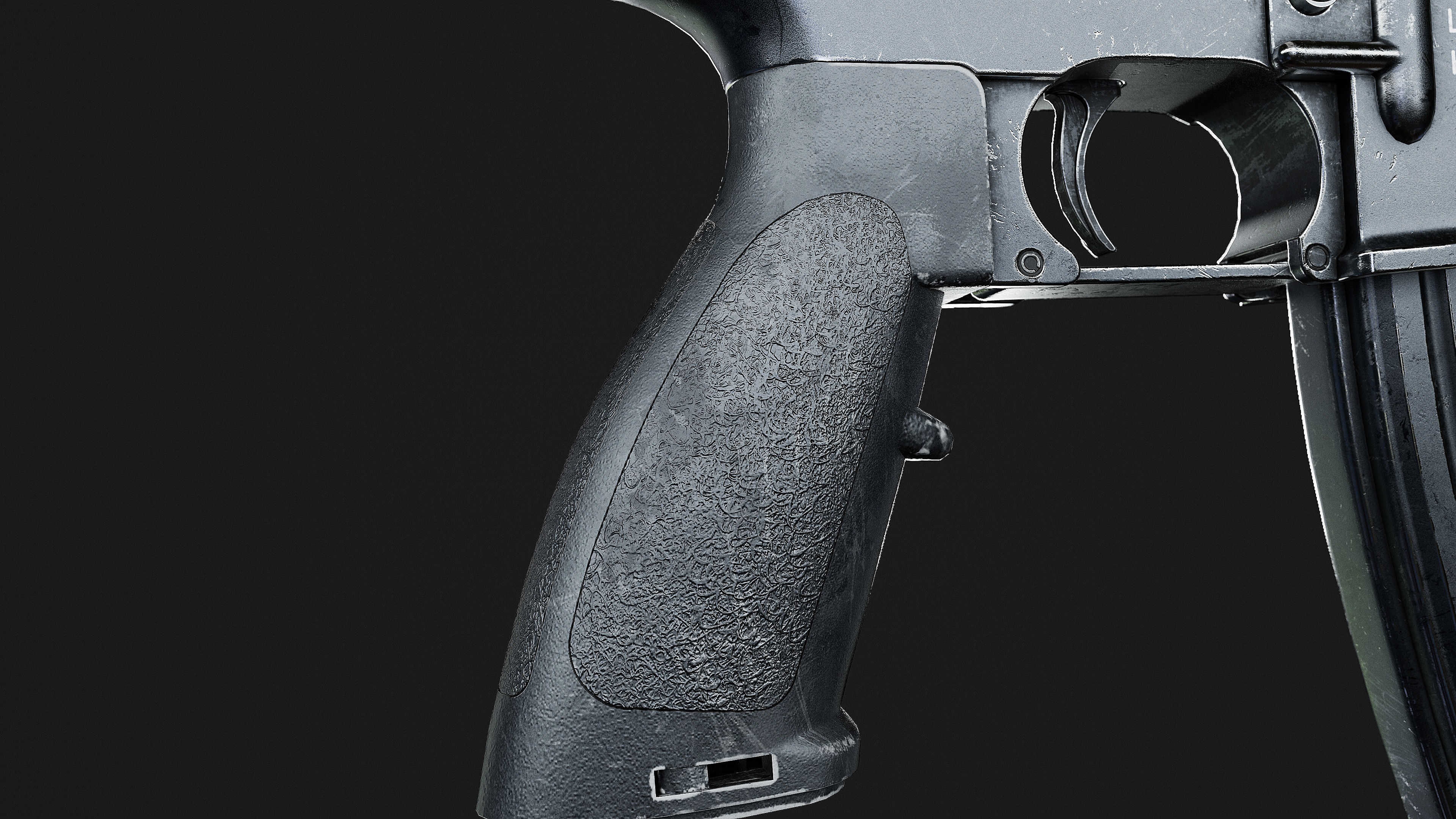 HK 416 RIFLE Low-poly 3D model_13