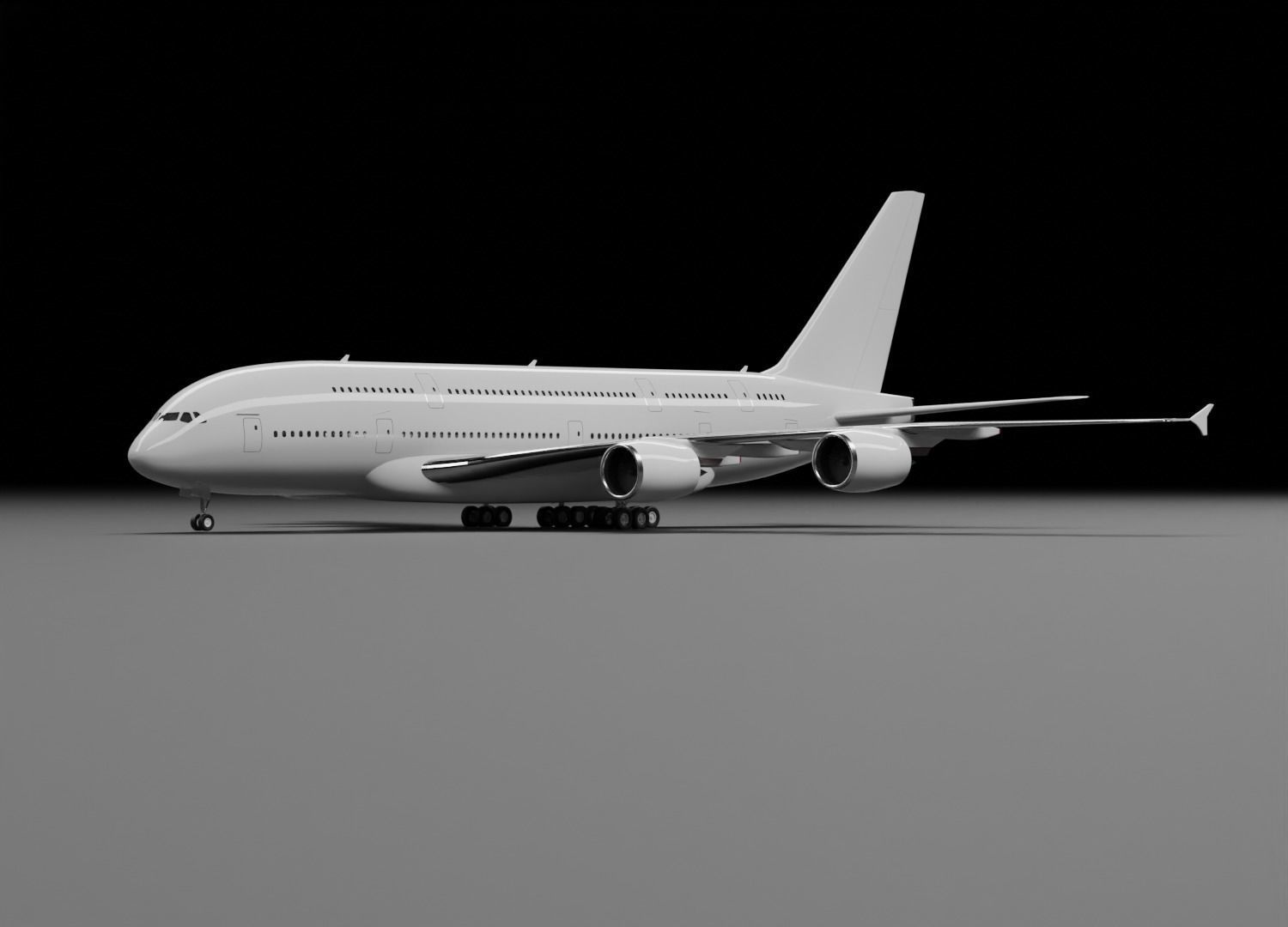 Airbus A380-800 3D model_2