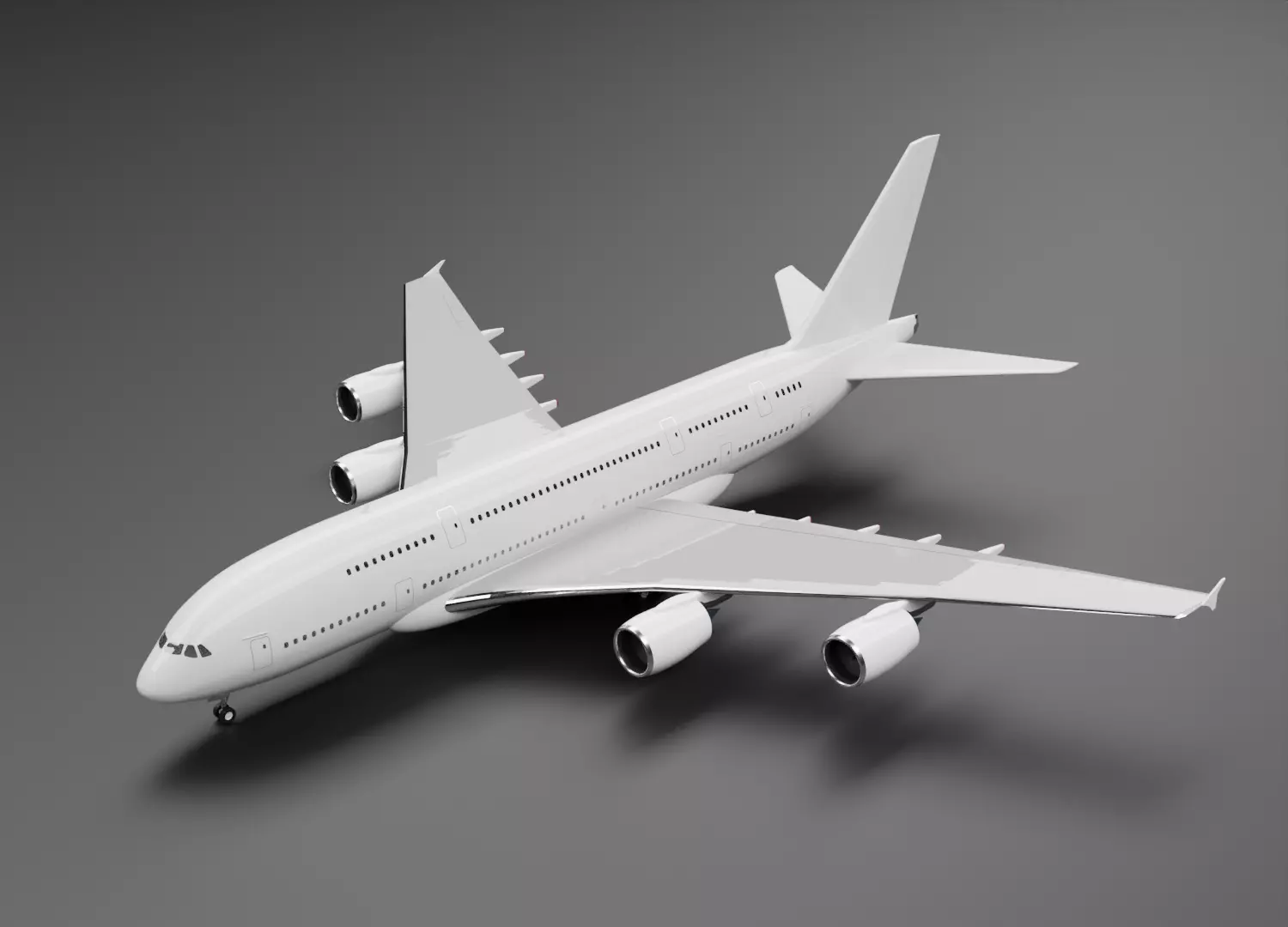 Airbus A380-800 3D model_0
