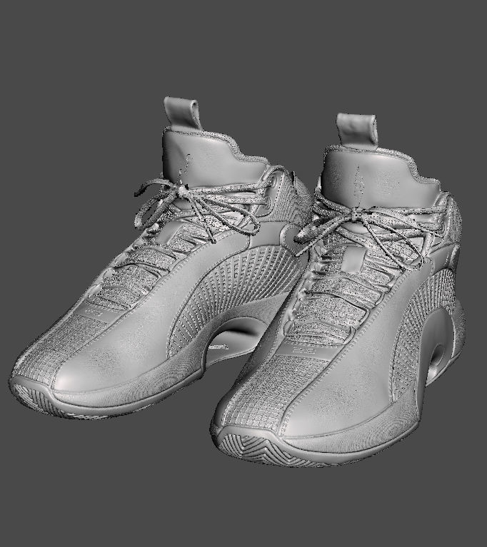 AJ 35 Jordan NBA Basketball Shoe 3D print model_4
