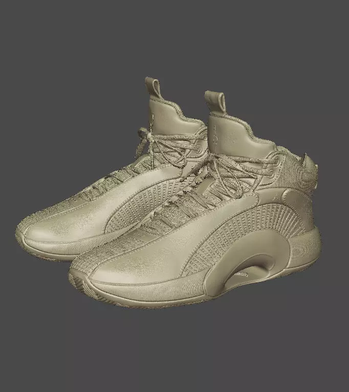 AJ 35 Jordan NBA Basketball Shoe 3D print model_0