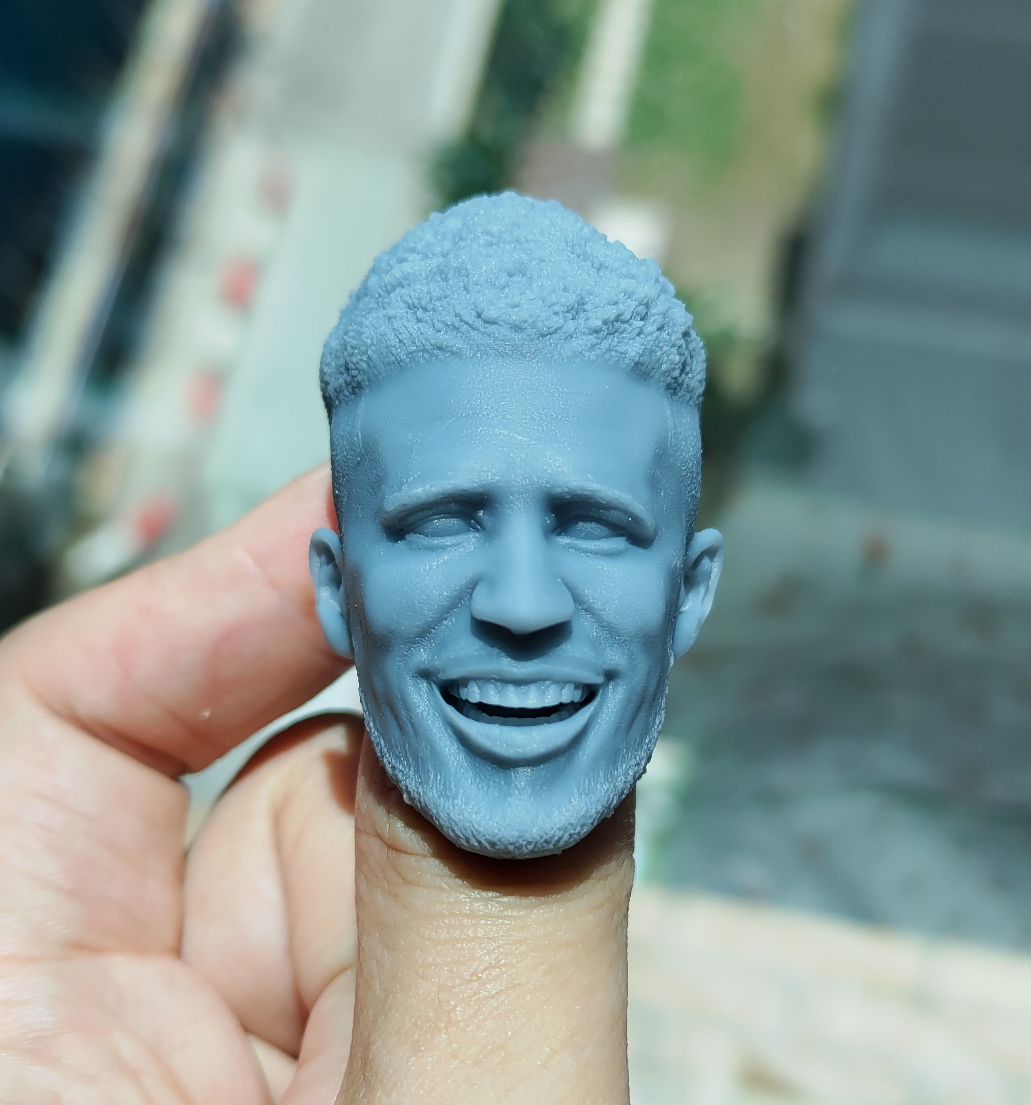 Smiling D Booker Head sculpt NBA Basketball Phoenix Suns 3D print model_6