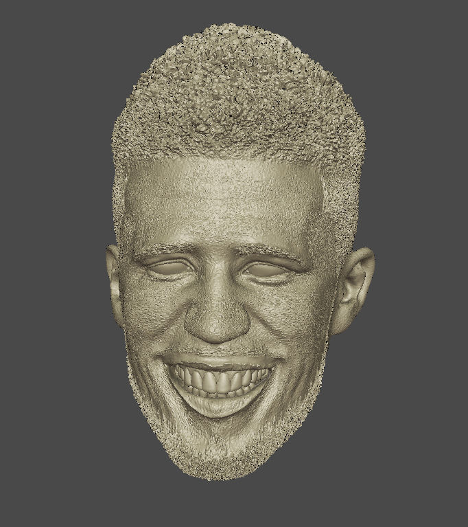 Smiling D Booker Head sculpt NBA Basketball Phoenix Suns 3D print model_3