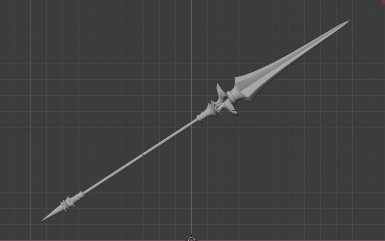 FGO - Jeanne Santa Lily Spear and Crown 3D print model_4