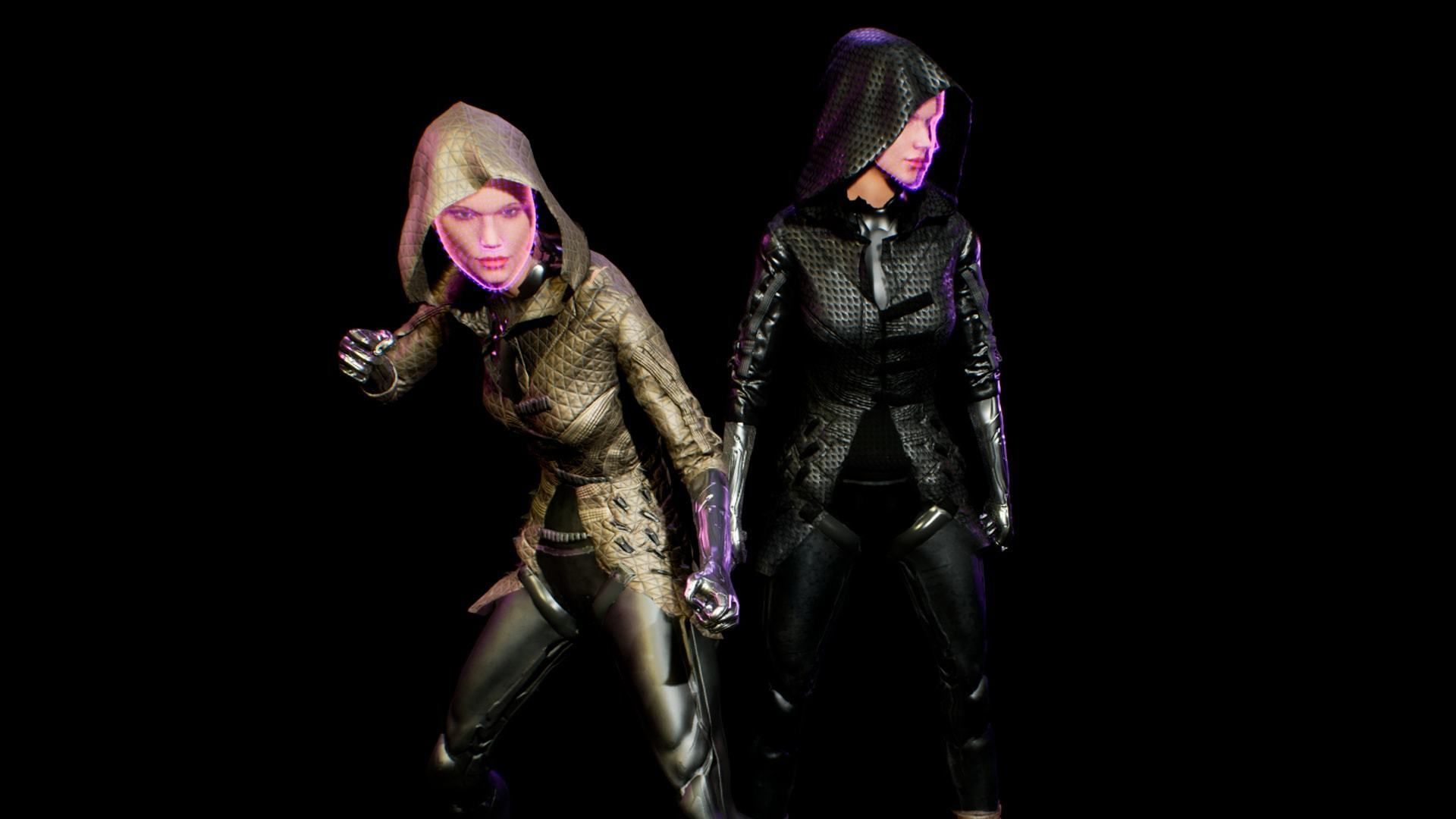 cyberpunk RA unreal enigne 4 asset Low-poly 3D model_4