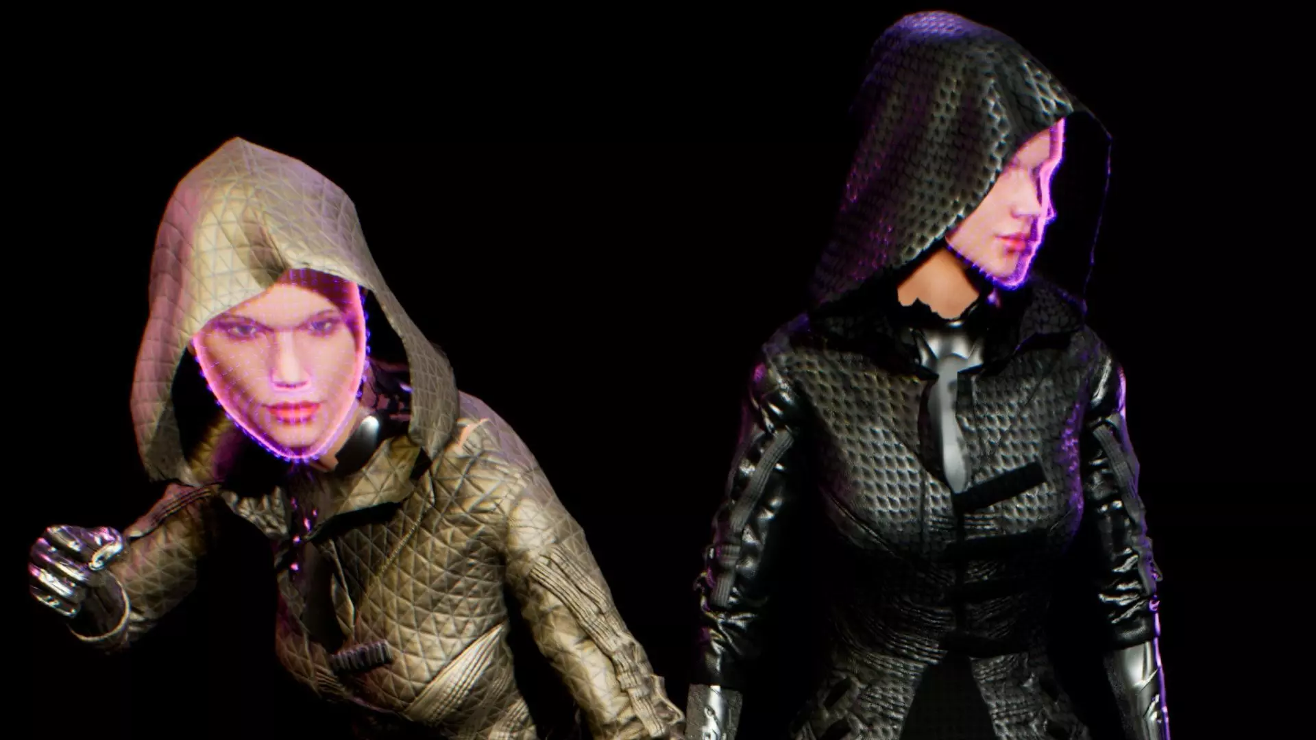 cyberpunk RA unreal enigne 4 asset Low-poly 3D model_0