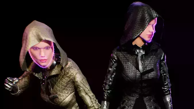 cyberpunk RA unreal enigne 4 asset Low-poly 3D model