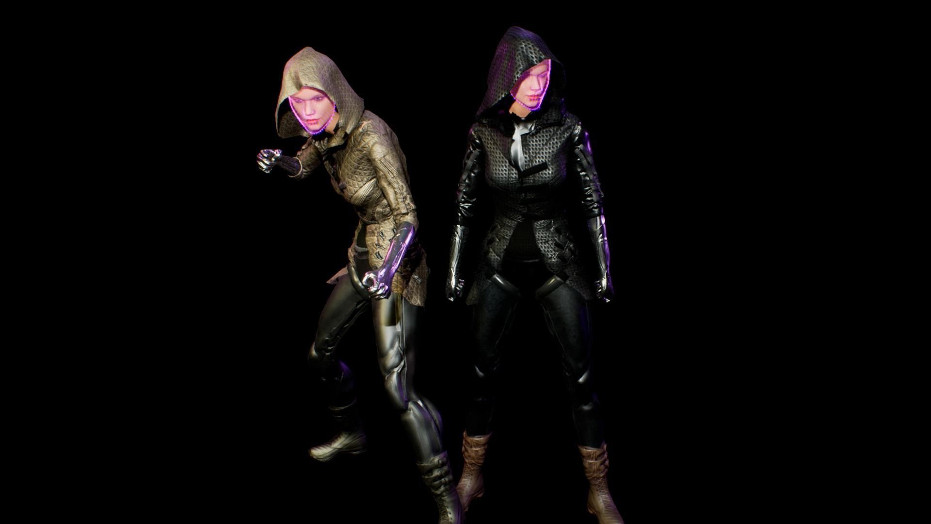 cyberpunk RA unreal enigne 4 asset Low-poly 3D model_2