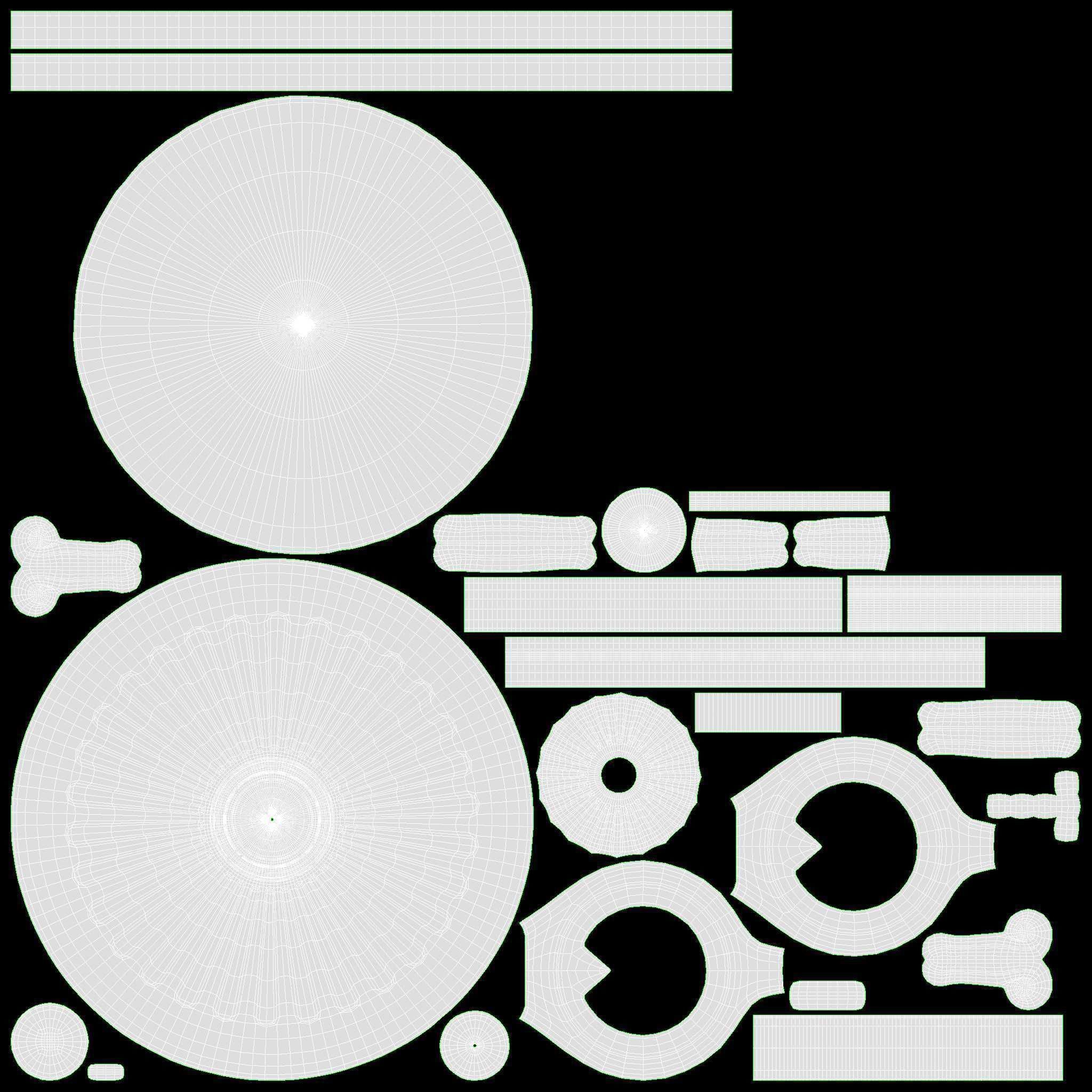 Candlestick with candles antique 07 3D model_14