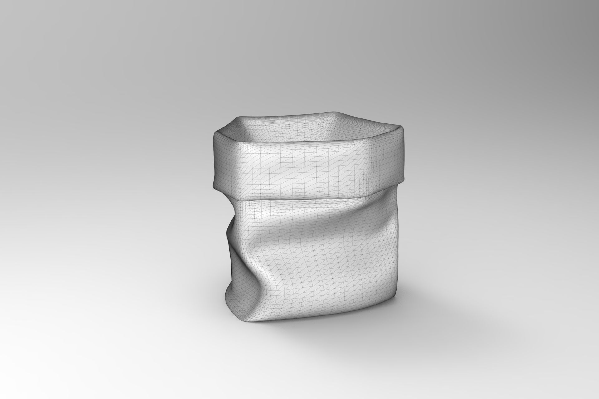 Roll-Up Box Low-poly 3D model_5