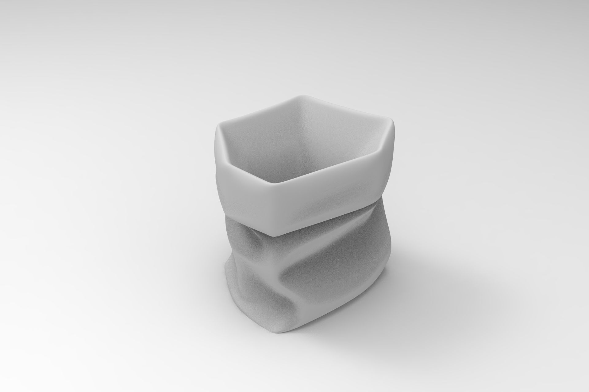 Roll-Up Box Low-poly 3D model_8