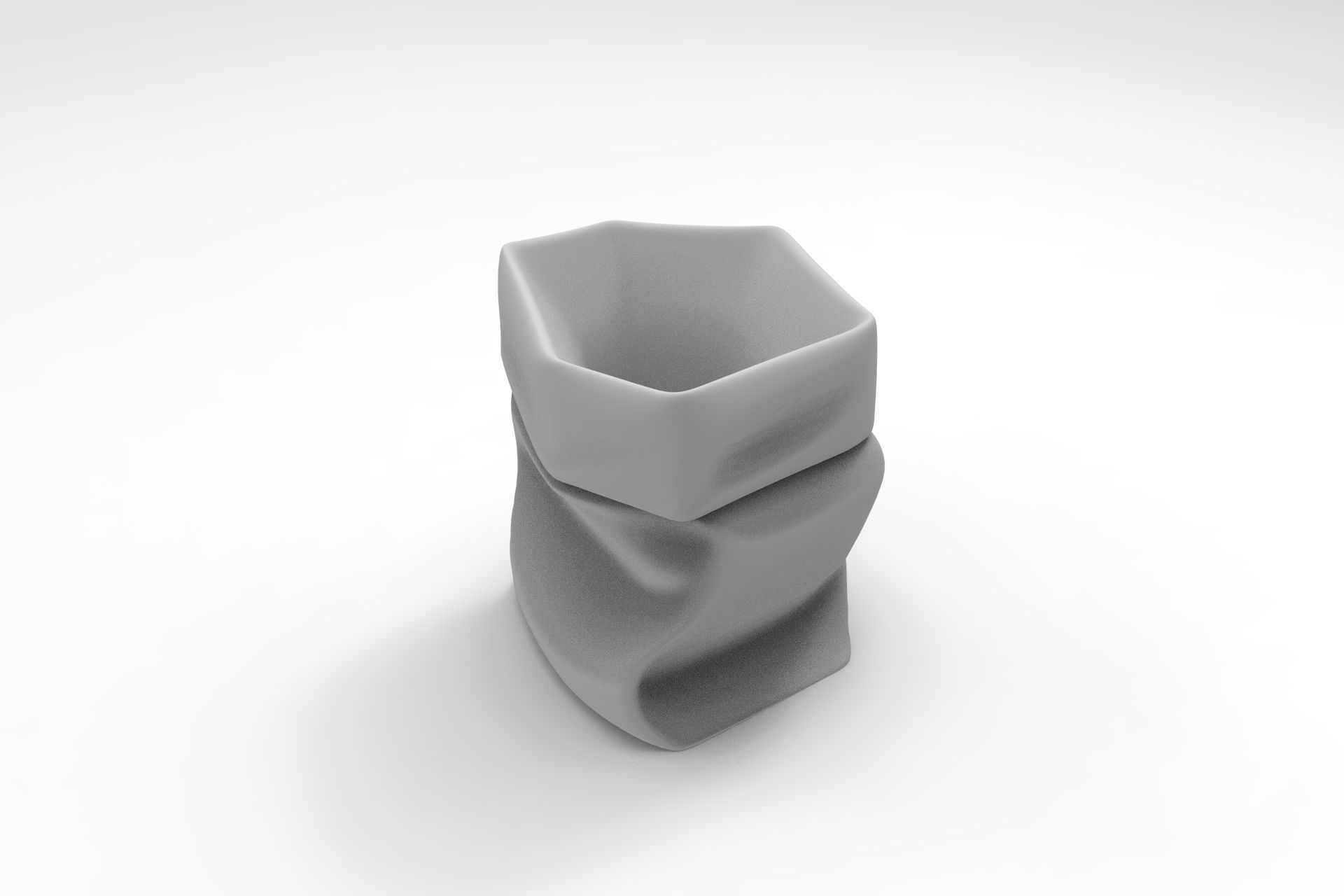 Roll-Up Box Low-poly 3D model_7