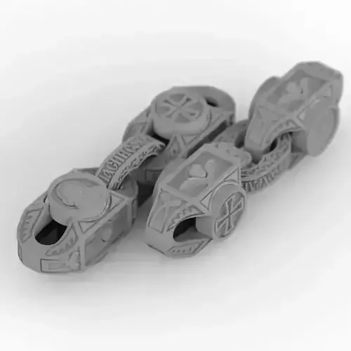 Church chain with inserts 3D print model
