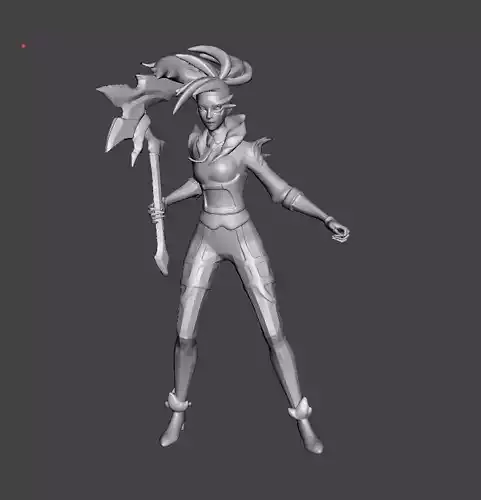 Crime Cty Nightmare Akali 3D Model