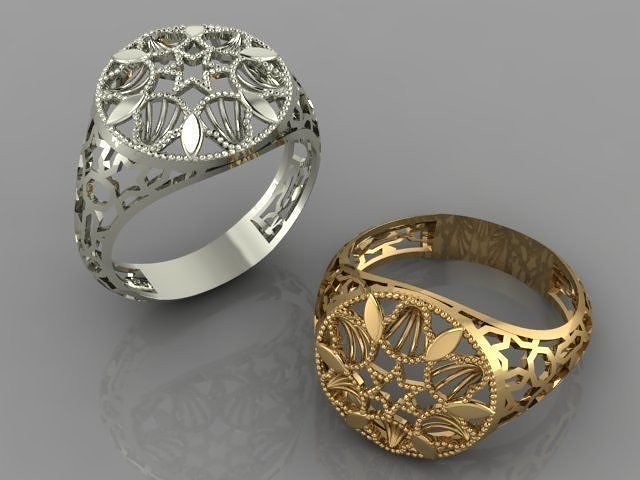 reticulate ring 5 3D print model