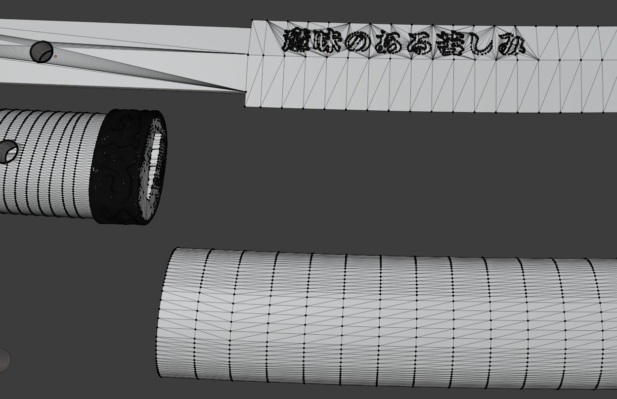 Ronin Katana With Stand 3D print model_10