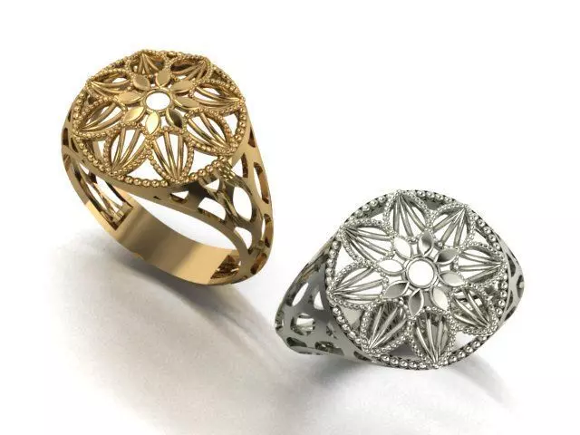 reticulate ring 4 3D print model_0