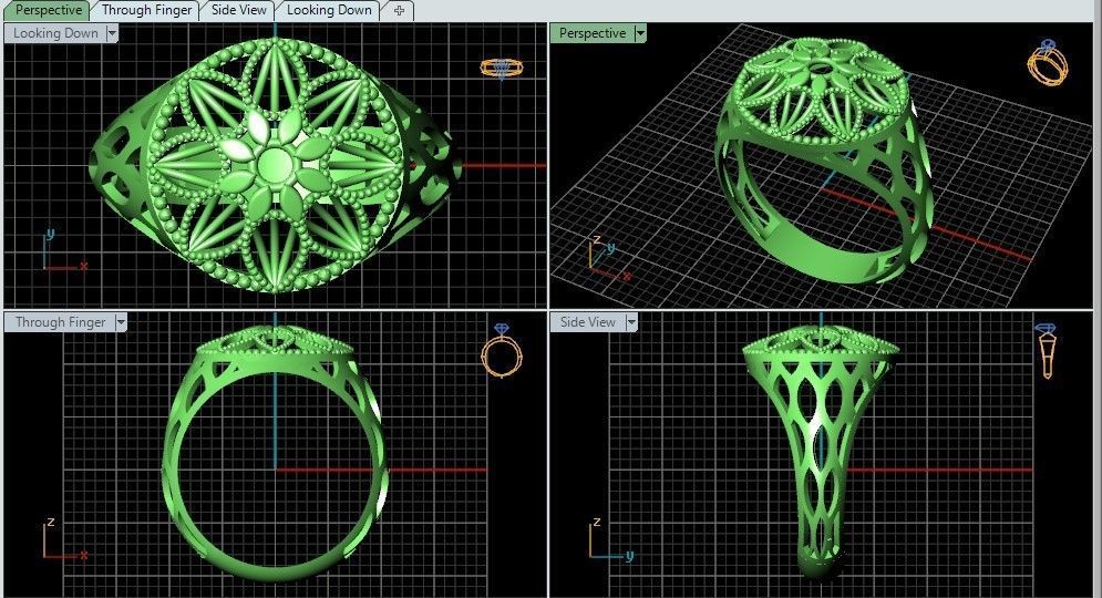 reticulate ring 4 3D print model_1