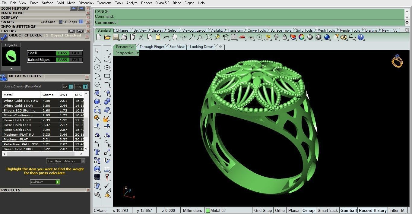 reticulate ring 4 3D print model_2