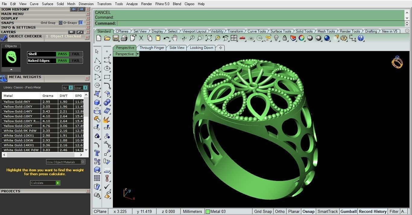 reticulate ring 3 3D print model_2