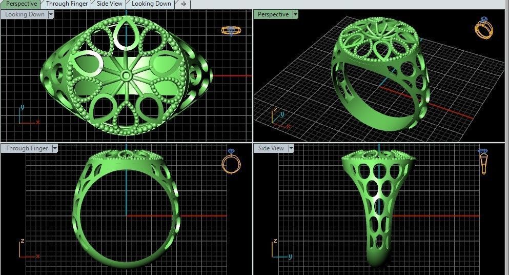 reticulate ring 3 3D print model_1