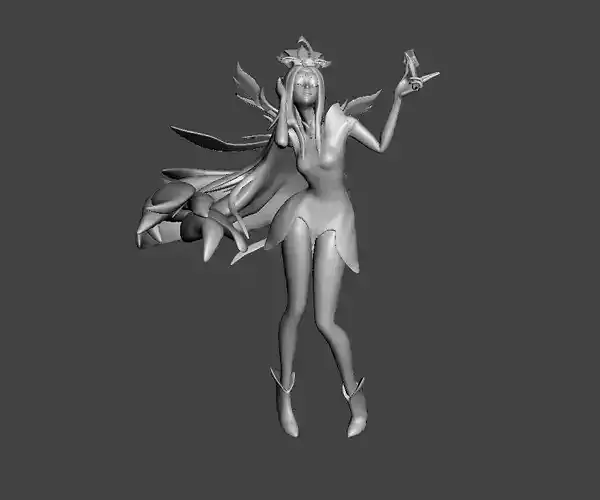 Graceful Phoenix Seraphine 3D Model 3D print model