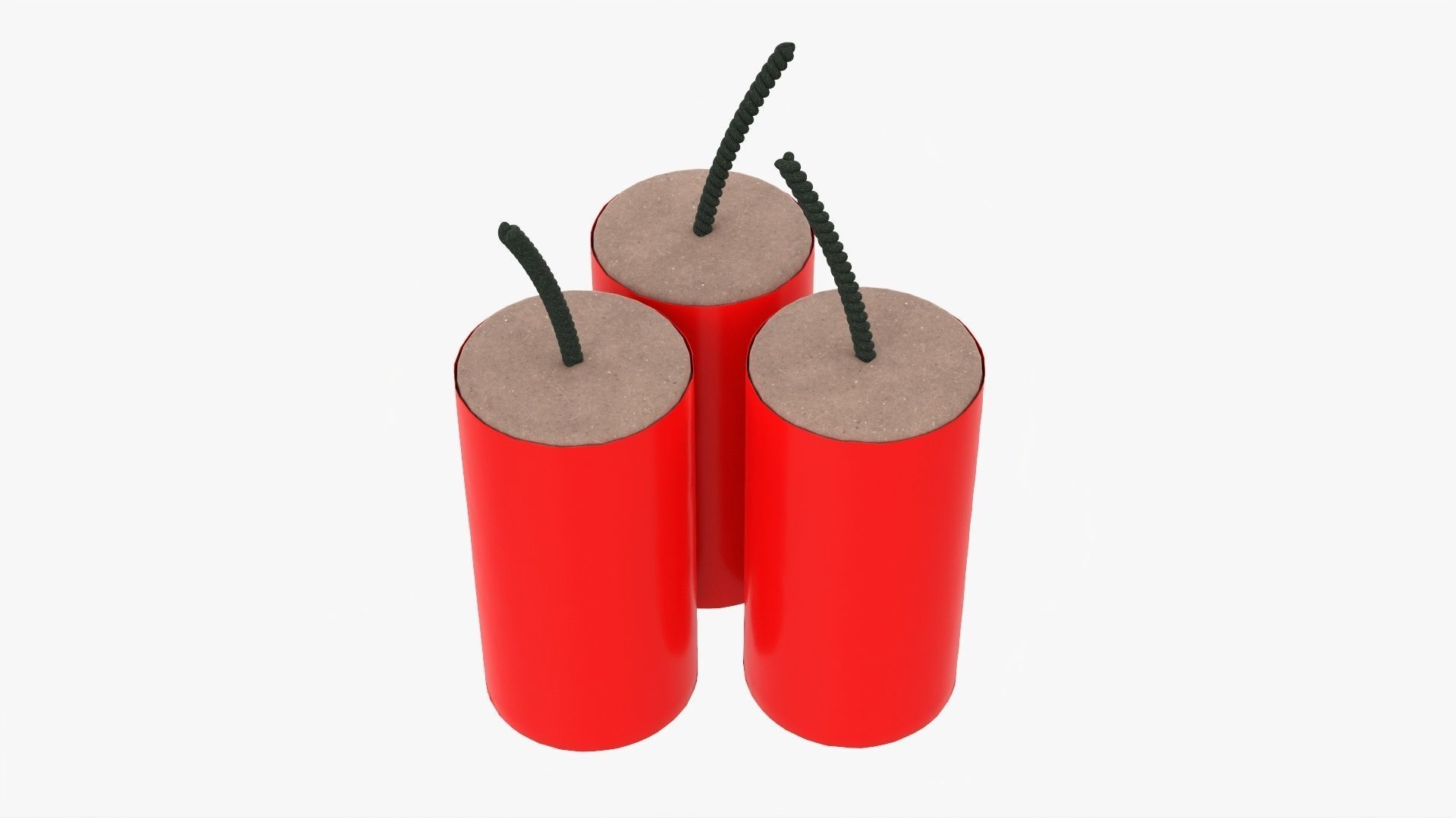 Firecracker fireworks 01 3D model_1