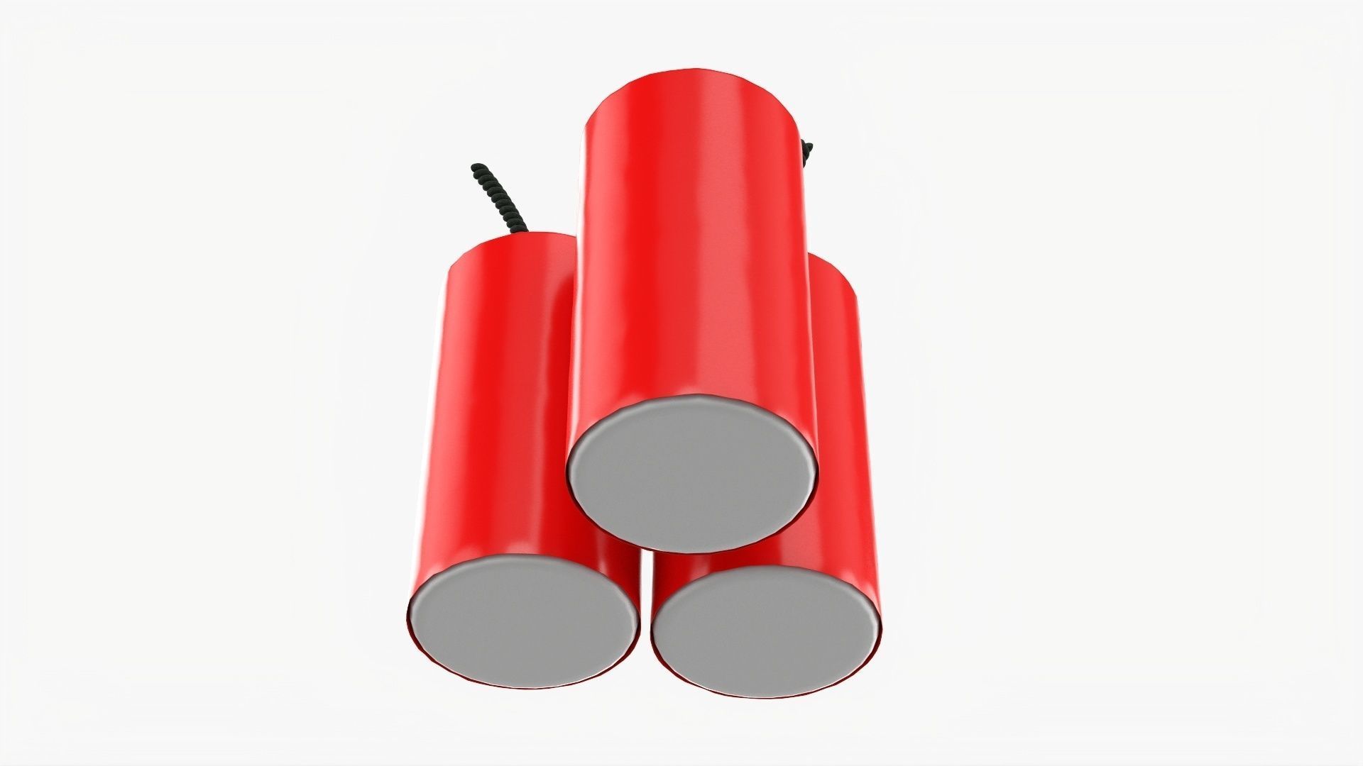 Firecracker fireworks 01 3D model_2