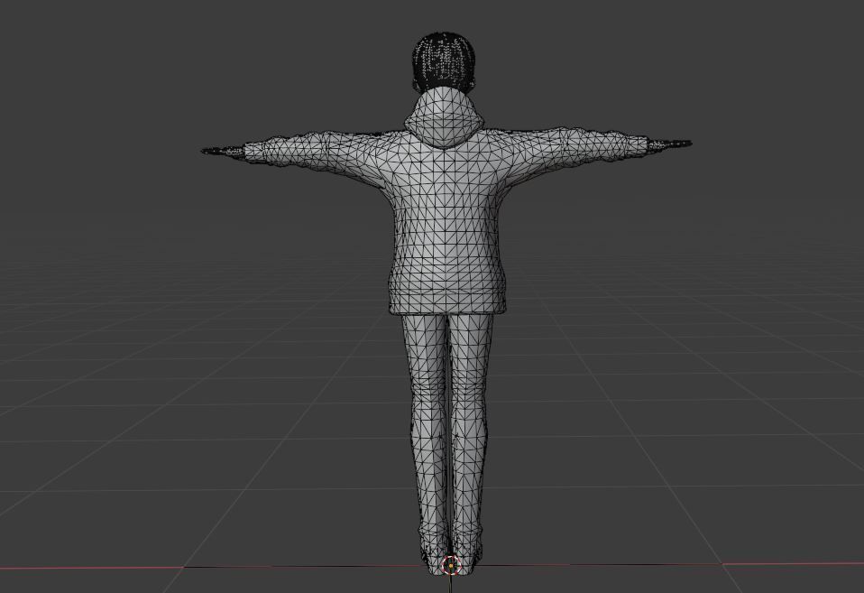 cute anime boy character c9 Low-poly 3D model_14