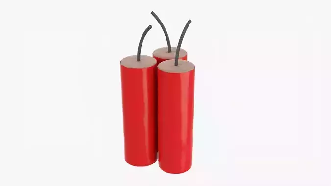Firecracker fireworks 02 3D model