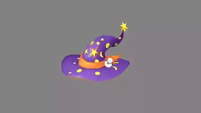Cartoon wizard hat